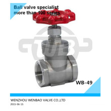 Valve de porte CF8 en acier moulé 2 &quot;200 Wog Prix